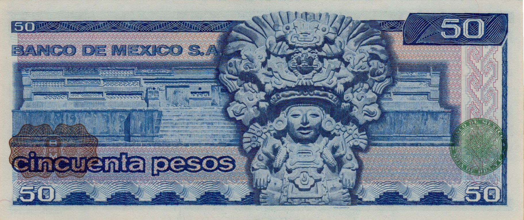 Mexico 50 1976 UNC P-65/bEJ